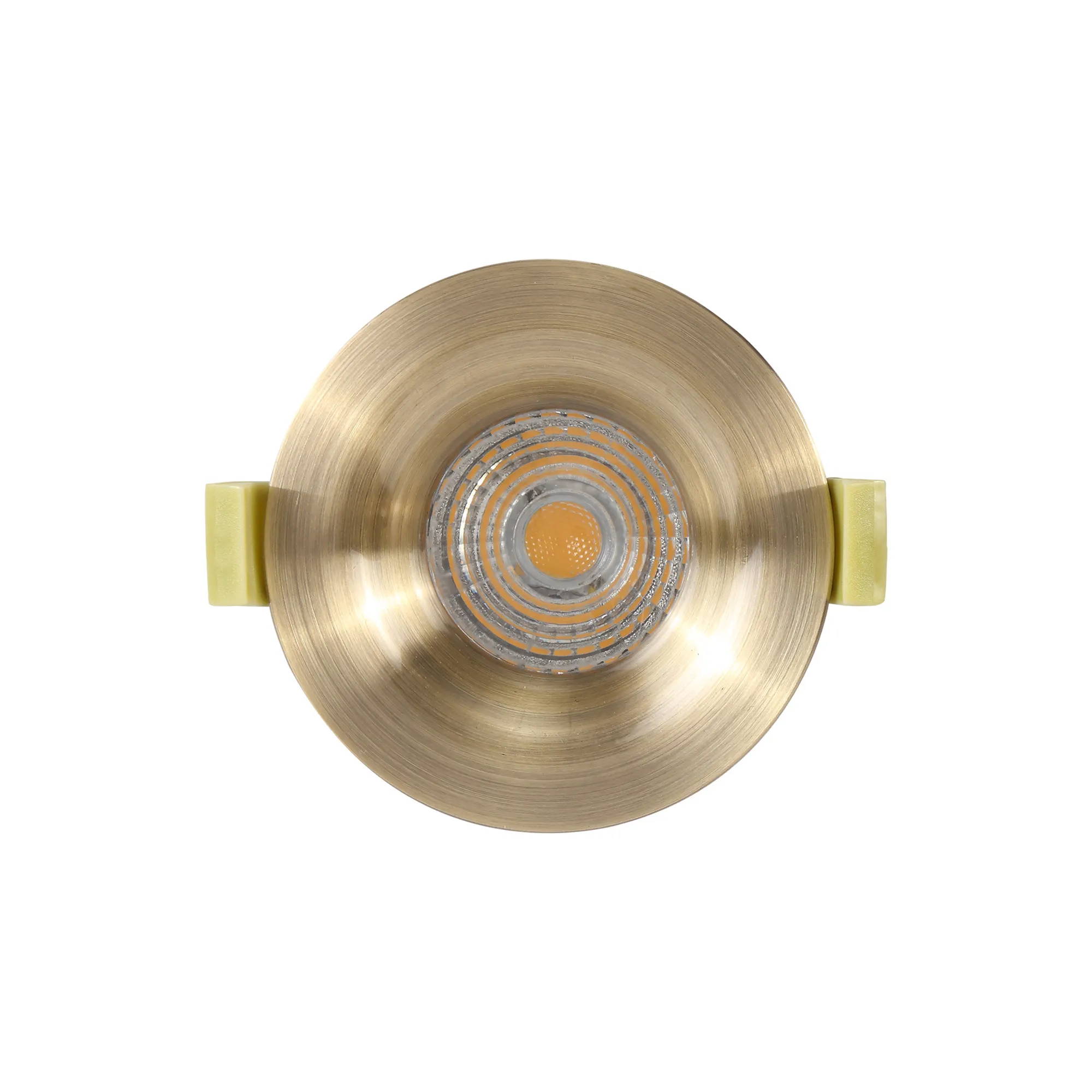 Bruve GU10 Recessed Round Antique Brass IP65 Downlighter, Cut-Out 68mm DX200404  Dlux Bruve IP65